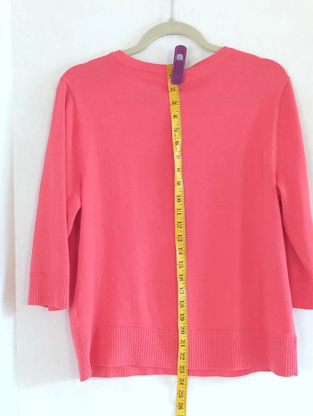 CJ Banks Orange Cardigan Sweater Elbow Sleeve Floral Beaded Embellishment Sze X